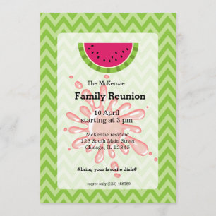 Invitation Réunion familiale de pastèque