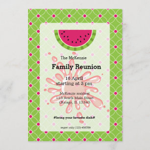 Invitation Réunion familiale de pastèque