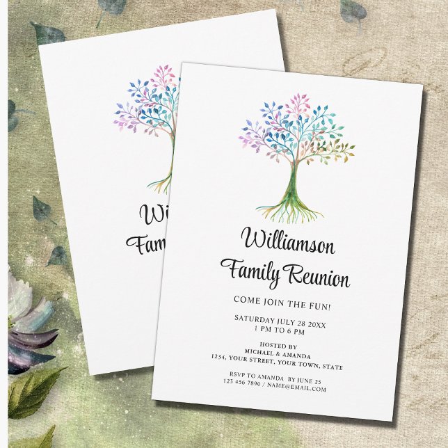 Invitation Réunion familiale moderne (Créateur téléchargé)