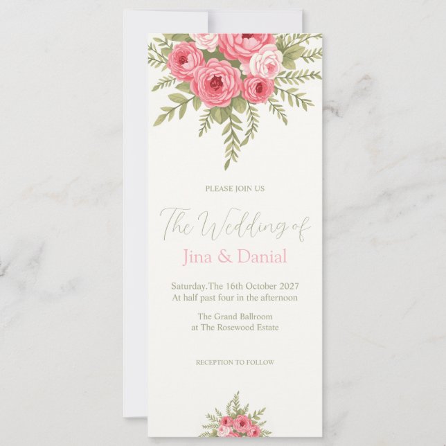 Invitation Rêve Fuchsia (Devant)