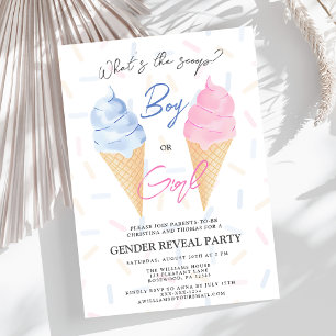 Invitation Révélation de genre pour un garçon ou une fille da