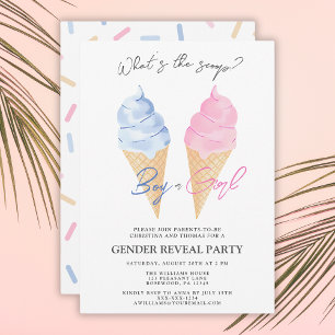 Invitation Révélation de genre pour un garçon ou une fille da
