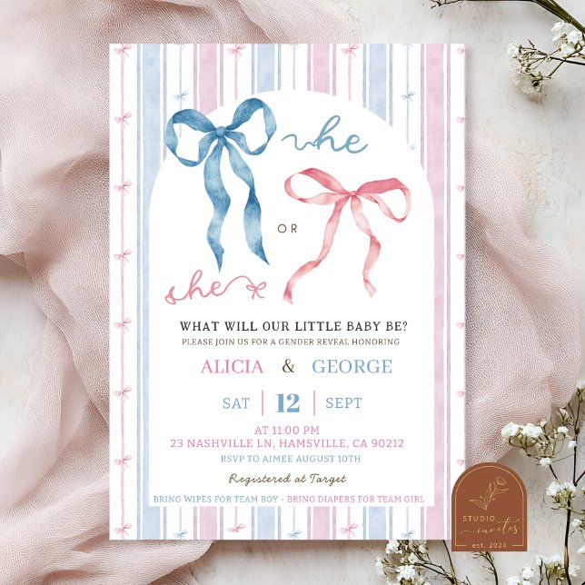 Invitation Révélation du genre de la poupée noire (Créateur téléchargé)