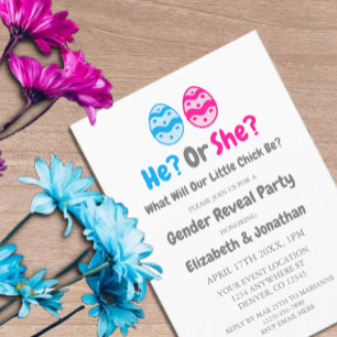 Invitation Révélation du genre de petite poussette