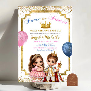 Invitation Révélation du sexe du Prince ou de la Princesse Me