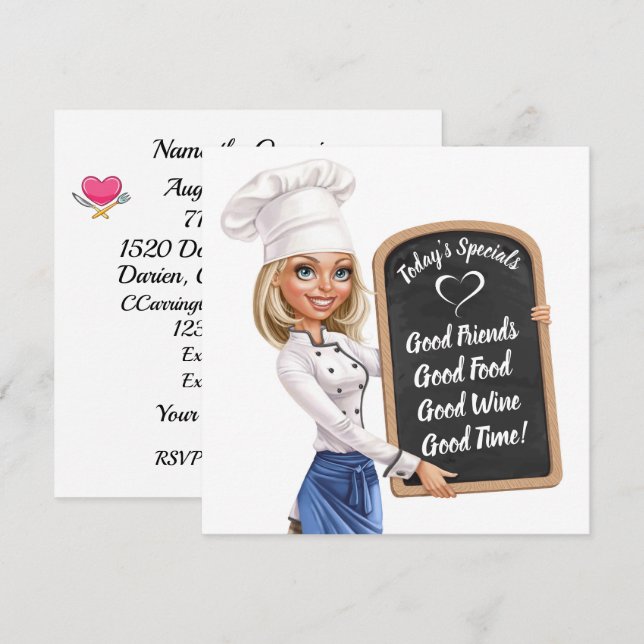 Invitation révisée pour toutes les occasions (Devant / Derrière)