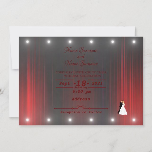 Invitation Rideau de théâtre (Devant)