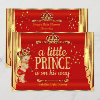 Rideaux royaux rouges dorés pour la baby shower du