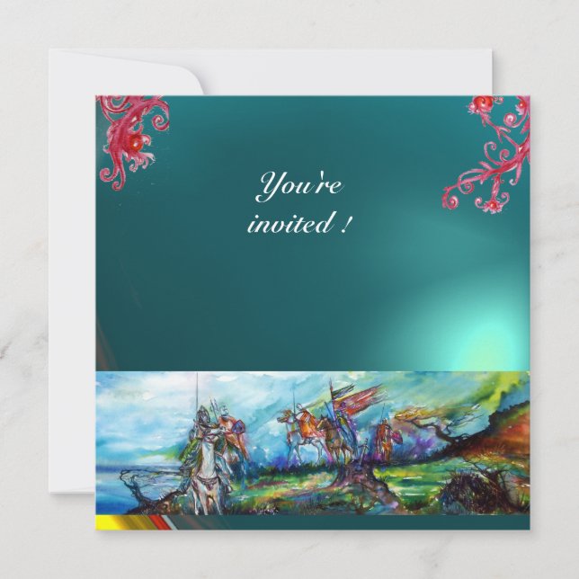 Invitation RIDERS DANS LA TEMPÊTE JEU bleu (Devant)