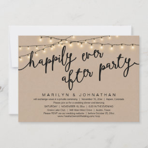 Invitation Rien De Chic, Juste Amour, Dîner Rustique Mariage