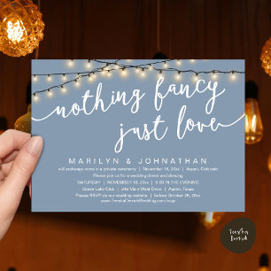 Invitation Rien De Chic, Juste Amour, Dîner Rustique Mariage