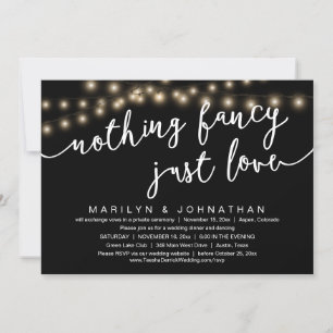 Invitation Rien De Chic, Juste Amour, Dîner Rustique Mariage