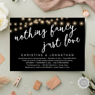 Invitation Rien De Chic, Juste Amour Rustique Dîner Mariage