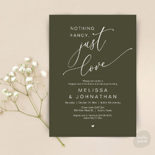 Invitation Rien De Chic, Juste De L'Amour, Dîner Mariage Dans