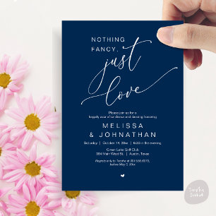Invitation Rien De Chic, Juste De L'Amour, Dîner Mariage Dans