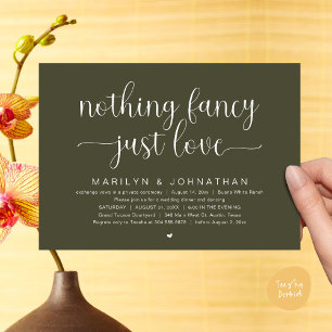 Invitation Rien De Chic, Juste De L'Amour, Dîner Mariage Dans