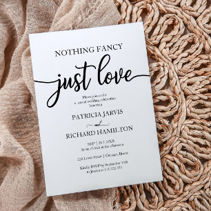 Invitation Rien De Fancy Just Love Mariage Blanc Retour 
