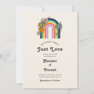 Invitation Rien De Fancy Just Love Retro Mariage