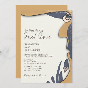 Invitation Rien De Fancy Just Love Super les années 70 Vibes 