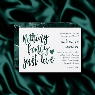 Invitation Rien De Fancy Juste Amour Moody Turquoise Green