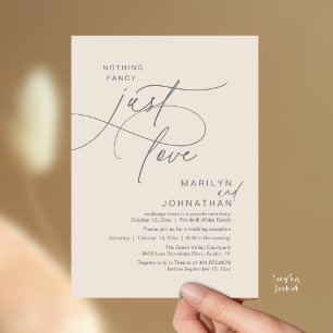 Invitation Rien de Fantaisie, Juste de l'Amour, Dîner de Mari