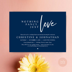 Invitation Rien de Fantaisie, Juste de l'Amour, Dîner de Mari