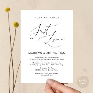 Invitation Rien de Fantaisie, Juste de l'Amour, Dîner de Mari