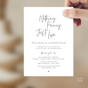 Invitation Rien de fantaisiste, juste de l'amour, Dîner de ma