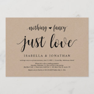 Invitation Rien de fantaisiste, juste de l'amour, Kraft, Mari