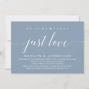 Invitation Rien de fantaisiste, juste de l'amour, Mariage Élé