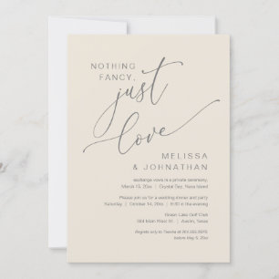 Invitation Rien de fantaisiste, juste de l'amour, Mariage en 