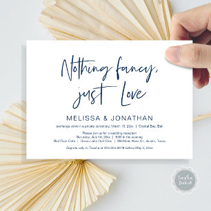 Invitation Rien de fantaisiste, juste de l'amour, mariage fug