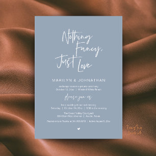 Invitation Rien de Fantaisiste, Juste de l'Amour, Mariage Min