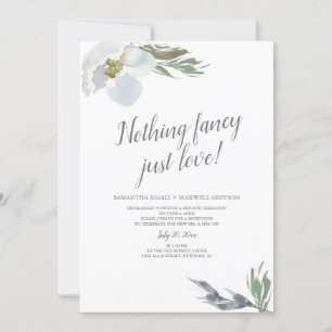 Invitation Rien de fantaisiste, juste des florales aquarelles