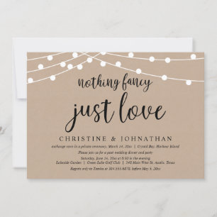 Invitation Rien de fantaisiste, juste l'amour, évasion de mar