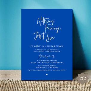 Invitation Rien de fantaisiste, juste l'amour Moderne Minimal
