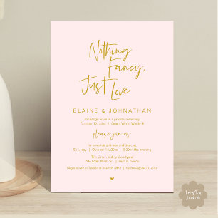 Invitation Rien de fantaisiste, juste l'amour Moderne Minimal