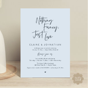 Invitation Rien de fantaisiste, juste l'amour Moderne Minimal