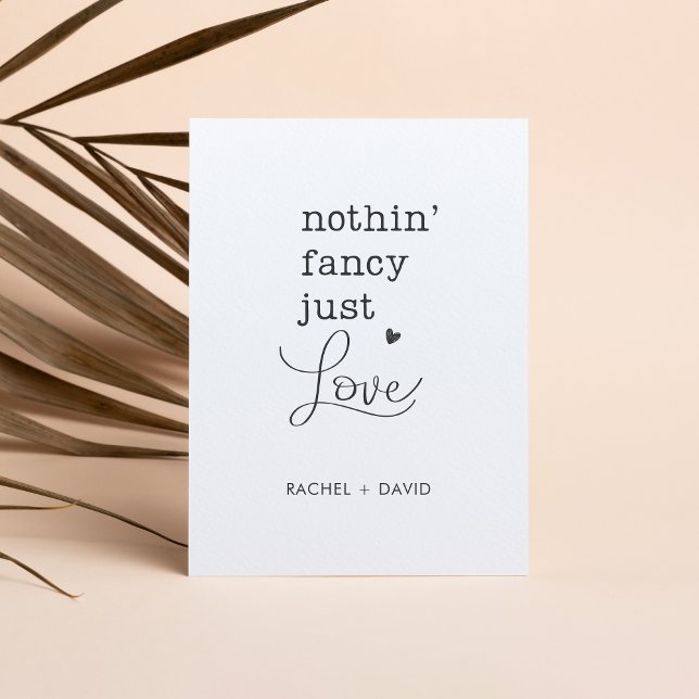 Invitation Rien de fantaisiste, juste l'amour Nous nous somme (Créateur téléchargé)