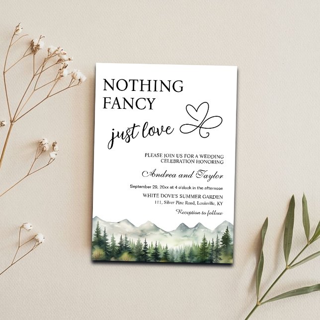Invitation Rien de fantaisiste juste un mariage décontracté e (Créateur téléchargé)