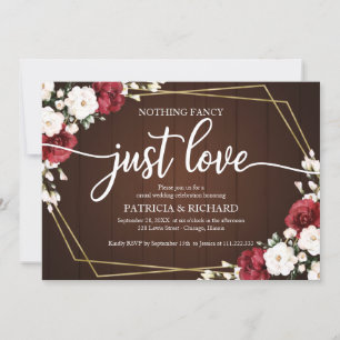 Invitation Rien de fantaisiste, juste un mariage géométrique