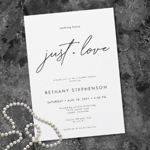 Invitation Rien de Fantaisiste Juste une Douche de Mariée Min