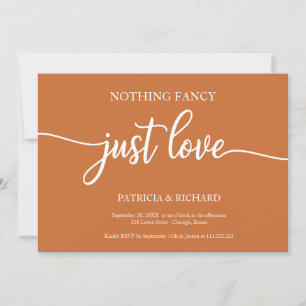 Invitation Rien de Fantastique Juste Amour Mariage Casual Cui