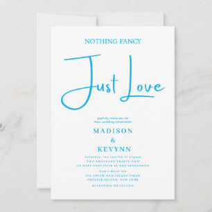 Invitation Rien de Fantastique Juste l'Amour Mariage