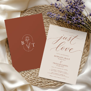 Invitation Rien de Fantastique Juste un Mariage en Terre Cuit