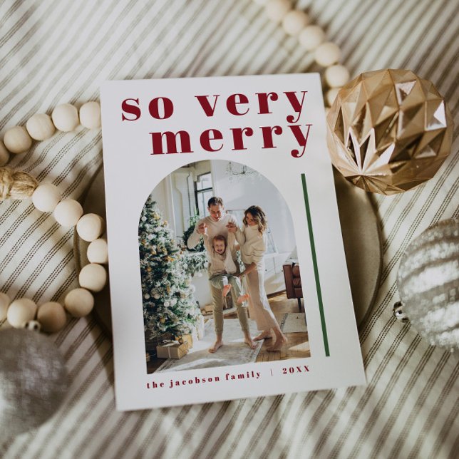 Invitation RILEY Bold So Very Joyeux Arch Christmas Card (Créateur téléchargé)