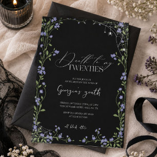 Invitation RIP 20 ans Mort à ma jeunesse 30e anniversaire