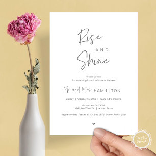 Invitation Rise and Shine, Post mariage Brunch