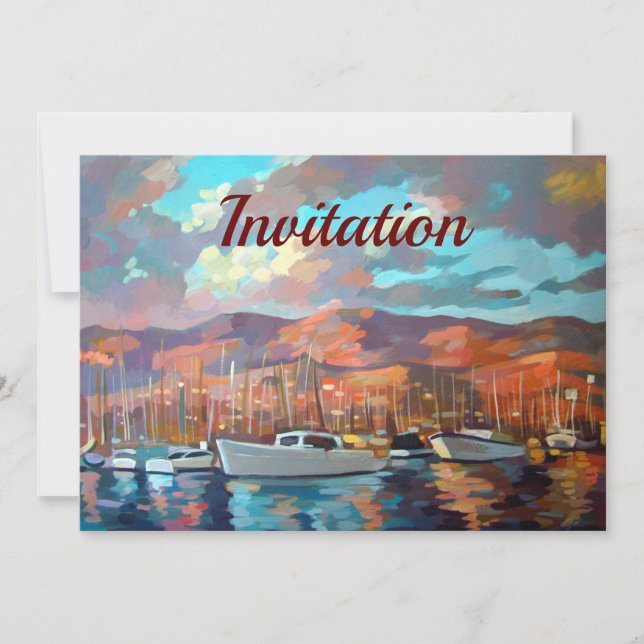 Invitation Riviera américaine (Devant)