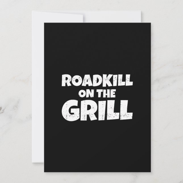 Invitation Roadkill on the Grill - Funny BBBQ Party (Devant)